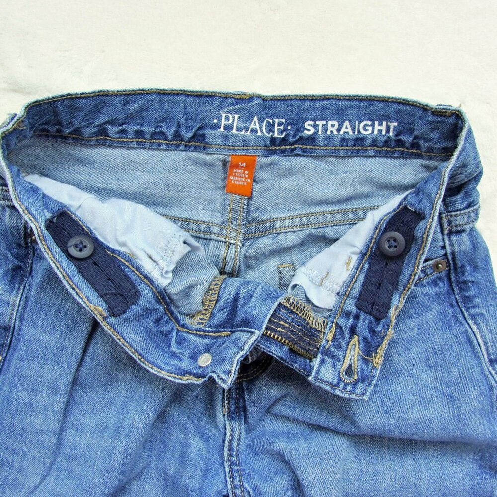 Children's Place Boys Straight Leg Jeans Size 14 - Picture 2 of 14